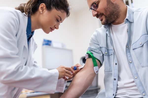 Preparation,For,Blood,Test,By,Female,Doctor,Medical,Uniform,On